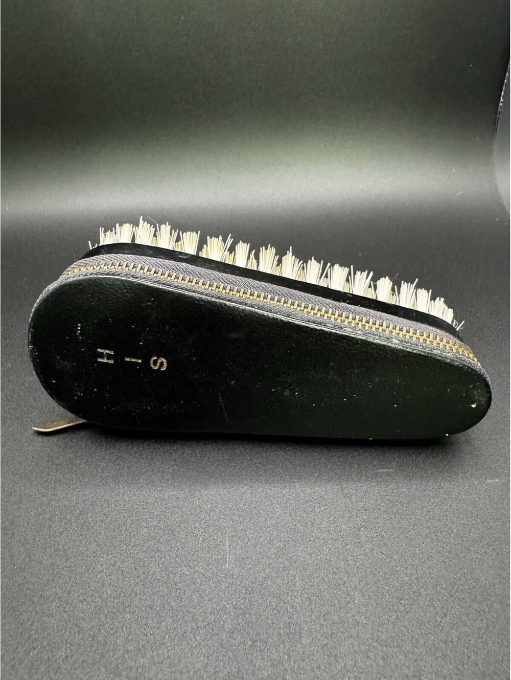 Vintage Shoe Shine Brush Leather Travel 4 Piece Grooming Kit Set Mens Austria